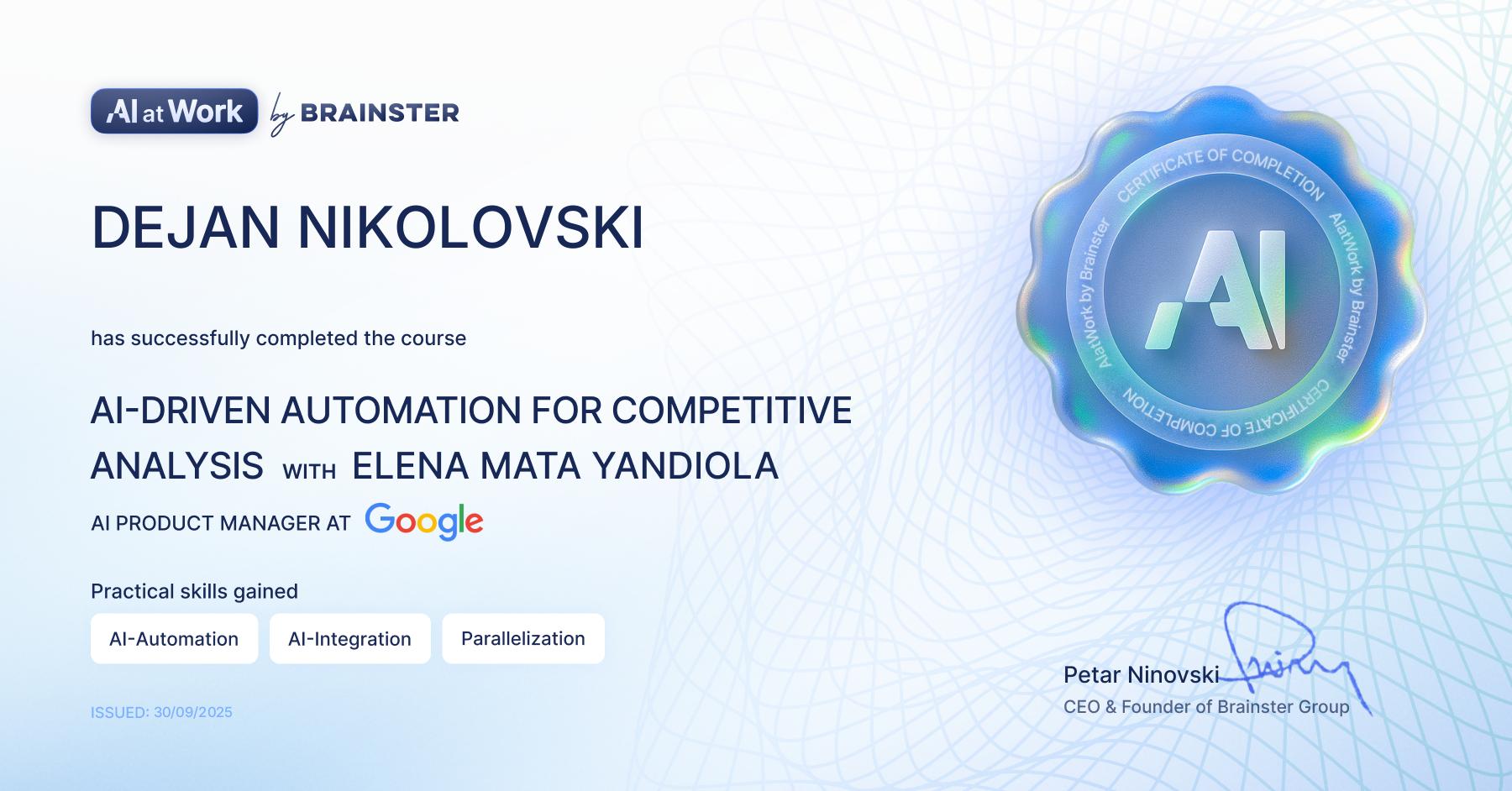 Competitive Analysis AI